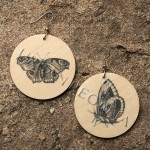 butterflies vintage animal image earring by Urban Regalia