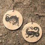 crocodile & komoto vintage animal image earrings by Urban Regalia