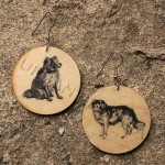 dogs vintage animal image earrings by Urban Regalia