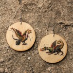 dragon & baselisk vintage animal image earrings by Urban Regalia