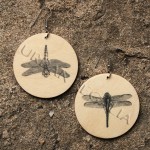 dragonflies vintage animal image earrings by Urban Regalia