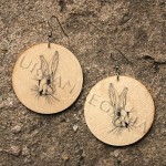 jackrabbit vintage animal image earrings by Urban Regalia