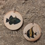 fiah vintage animal image earrings by Urban Regalia